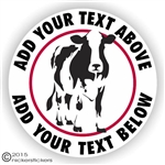 Holstein Cow Window Sticker