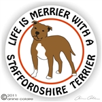 Staffordshire Terrier Decal