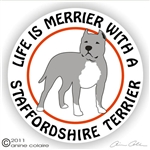 Staffordshire Terrier Decal