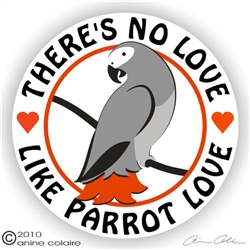 African Grey Decal