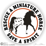 Mini Horse Appy Vinyl Decal