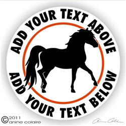 Mini Horse Solid Vinyl Decal