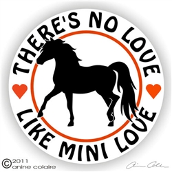 Mini Horse Solid Vinyl Decal