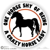 Mini Horse Solid Vinyl Decal