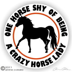 Mini Horse Solid Vinyl Decal