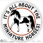 Mini Horse Pinto Vinyl Decal