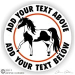 Mini Horse Pinto Vinyl Decal