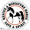 Mini Horse Pinto Vinyl Decal