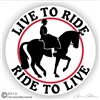 Side Saddle Horse Trailer Decal