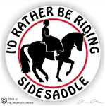 Side Saddle Horse Trailer Decal