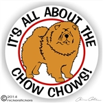 Chow Chow Dog Vinyl Decal Car Auto Laptop iPad Sticker