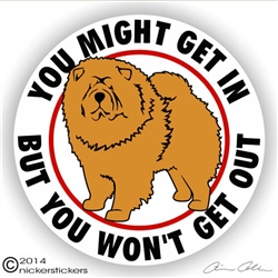 Chow Chow Dog Vinyl Decal Car Auto Laptop iPad Sticker