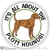 Plott Hound Decal Sticker Static Cling Car Truck RV Window Decal