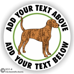 Custom Plott Hound Dog Sticker Decal Static Cling