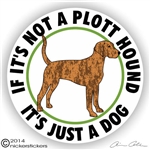 Plott Hound Decal Sticker Static Cling Car Truck RV Window