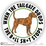 Plott Hound Dog Decal Sticker Static Cling Car Truck RV Window
