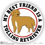 Nova Scotia Duck Tolling Retriever Dog Decals & Stickers | NickerStickers