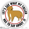 Nova Scotia Duck Tolling Retriever Dog Decals & Stickers | NickerStickers