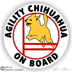 Chihuahua Agility Dog Decal Sticker Static Cling