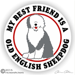 Old English Sheepdog Decal