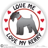 Funny Kerry Blue Terrier Dog Window Car Truck RV Decal Sticker