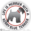 Funny Kerry Blue Terrier Dog Window Car Truck RV Decal Sticker