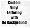 Customized text vinyl lettering custom text decal sticker