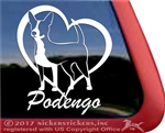 Portuguese Podengo Dog Window Decal