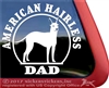 American Hairless Terrier Window Decal