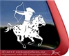 Mounted Archery Leopard Appaloosa Horse Trailer Window Decal