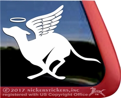 Custom Greyhound Dog iPad Car Truck RV Window Decal Sticker