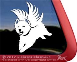 Personalized  West Highland White Terrier Westie Dog Car Window Decal Sticker iPad