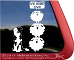 We Herd Ewe Border Collie Herding Vinyl Dog Car Truck RV Window Decal Sticker