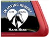 Custom Memorial Horse Heart Love Head Car Truck RV Window iPad Trailer Decal Sticker