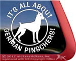 German Pinscher Window Decal