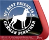 German Pinscher Window Decal