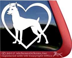 Custom German Pinscher Window Decal