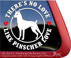 German Pinscher Window Decal