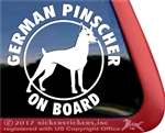 German Pinscher Window Decal