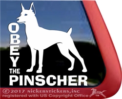 German Pinscher Window Decal