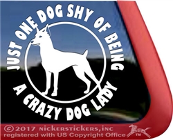 German Pinscher Window Decal