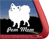 Pom Mom Pomeranian Dog Car Truck RV Window Decal Sticker