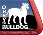 American Bulldog Window Decal