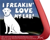 Labradors Retriever Dog iPad Car Truck Window Decal Sticker