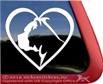 Boxer Dog Heart Decal Sticker Car Auto Window iPad