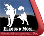 Norwegian Elkhound Dog Vinyl Car Truck RV Tablet Decal Sticker