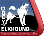 Norwegian Elkhound Dog Vinyl Car Truck RV Tablet Decal Sticker