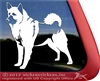 Norwegian Elkhound Dog Truck Car RV Window iPad Tablet Laptop Decal Sticker