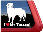 Love My Nova Scotia Duck Tolling Retriever Dog iPad Car Window Decal Sticker