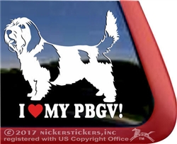 Petit Basset Griffon Vendeen Dog Car Truck RV Window Decal Sticker